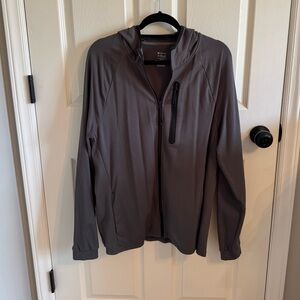 Gray Full-Zip Hoodie